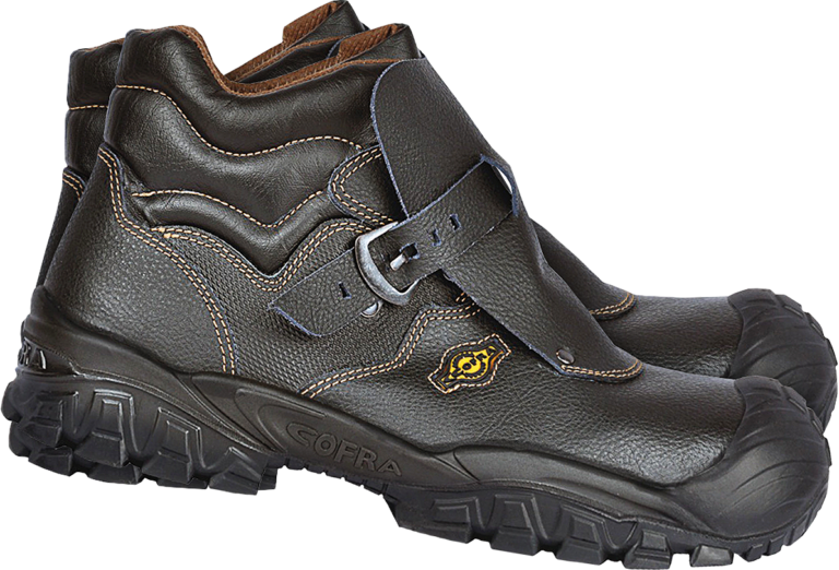 Buty z ochronną zakładką, zapinane, robocze BRC-TAGO