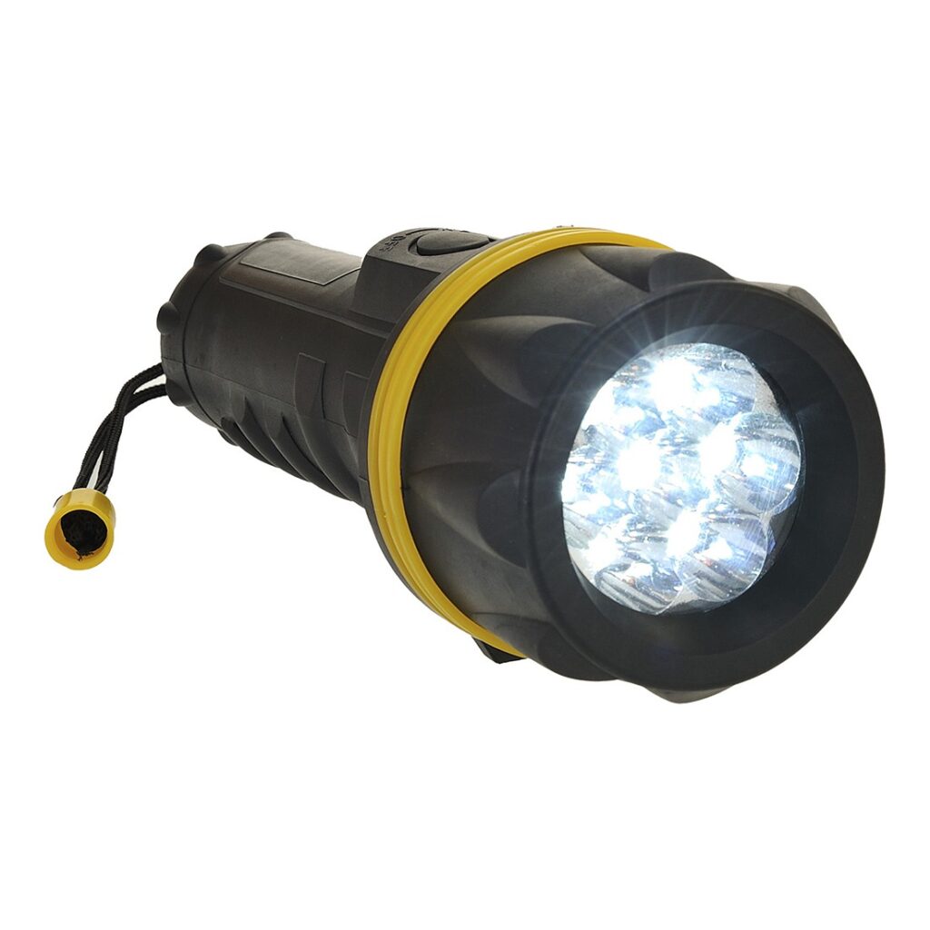 Latarka gumowa z 7 diodami LED PA60