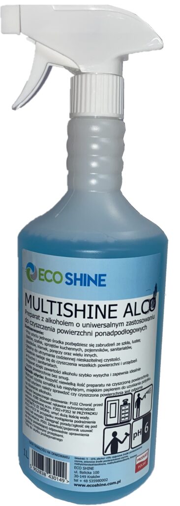 Preparat z alkoholem, uniwersalne zastosowanie MULTISHINE ALCO