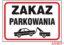 Tablica budowlana, Zakaz parkowania ZZ-89 P 250X350