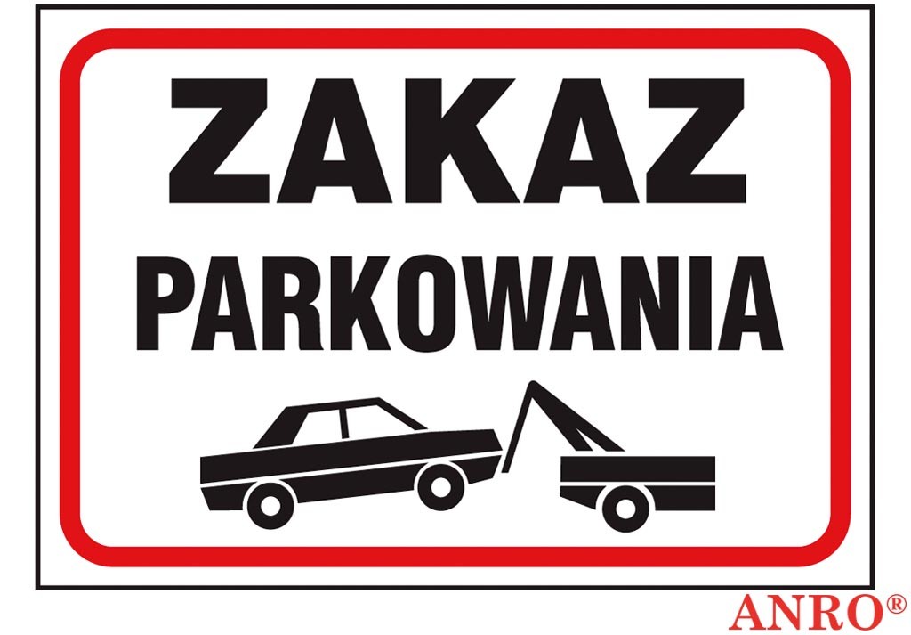 Tablica budowlana, Zakaz parkowania ZZ-89 P 250X350