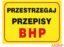 Tablica budowlana, Przestrzegaj przepisów BHP ZZ-B13 P 250X350