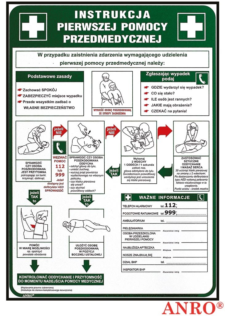 Instrukcja pierwszej pomocy przedmedycznej