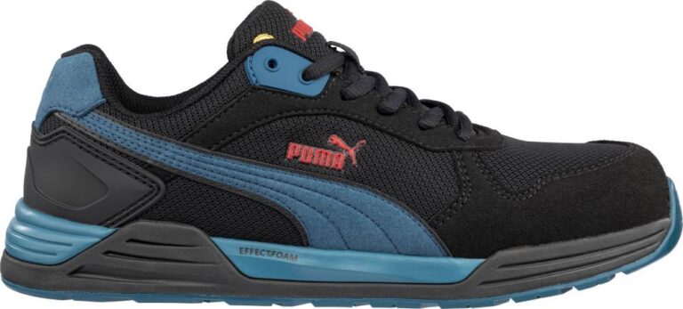 Półbut ochronny roboczy Puma FRONTSIDE BLK/BLUE LOW S1P ESD HRO SRC